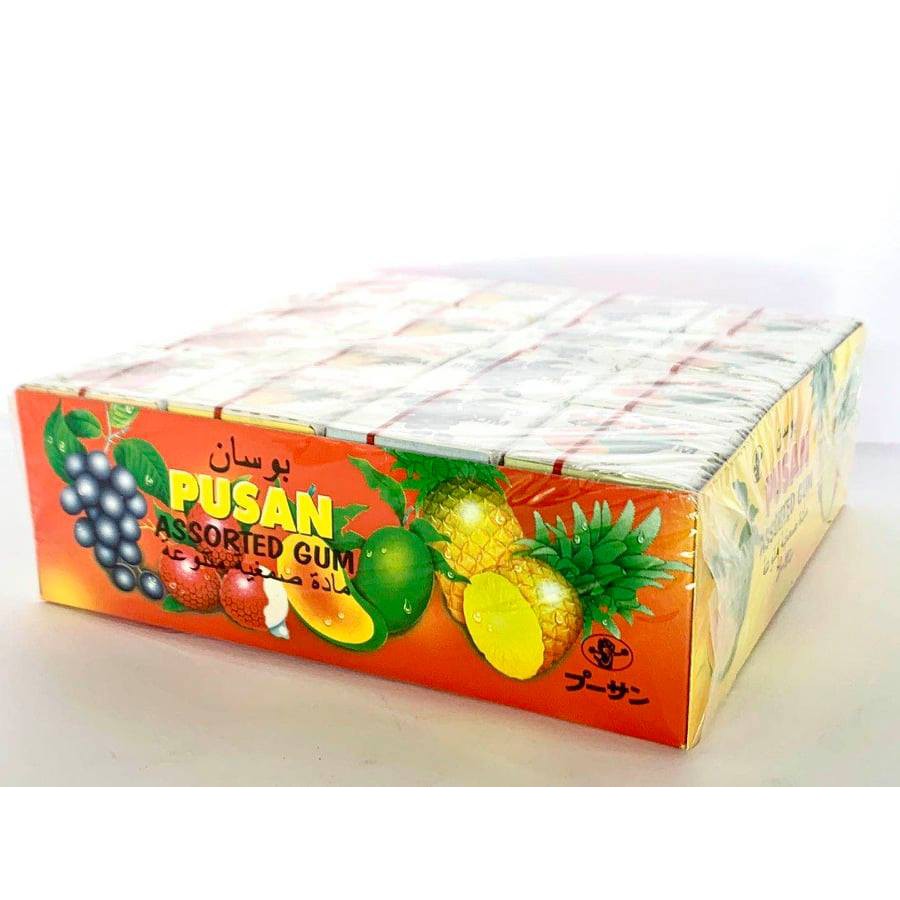 PUSAN GUM MIX FRUIT BUBBLE GUM 48PCS