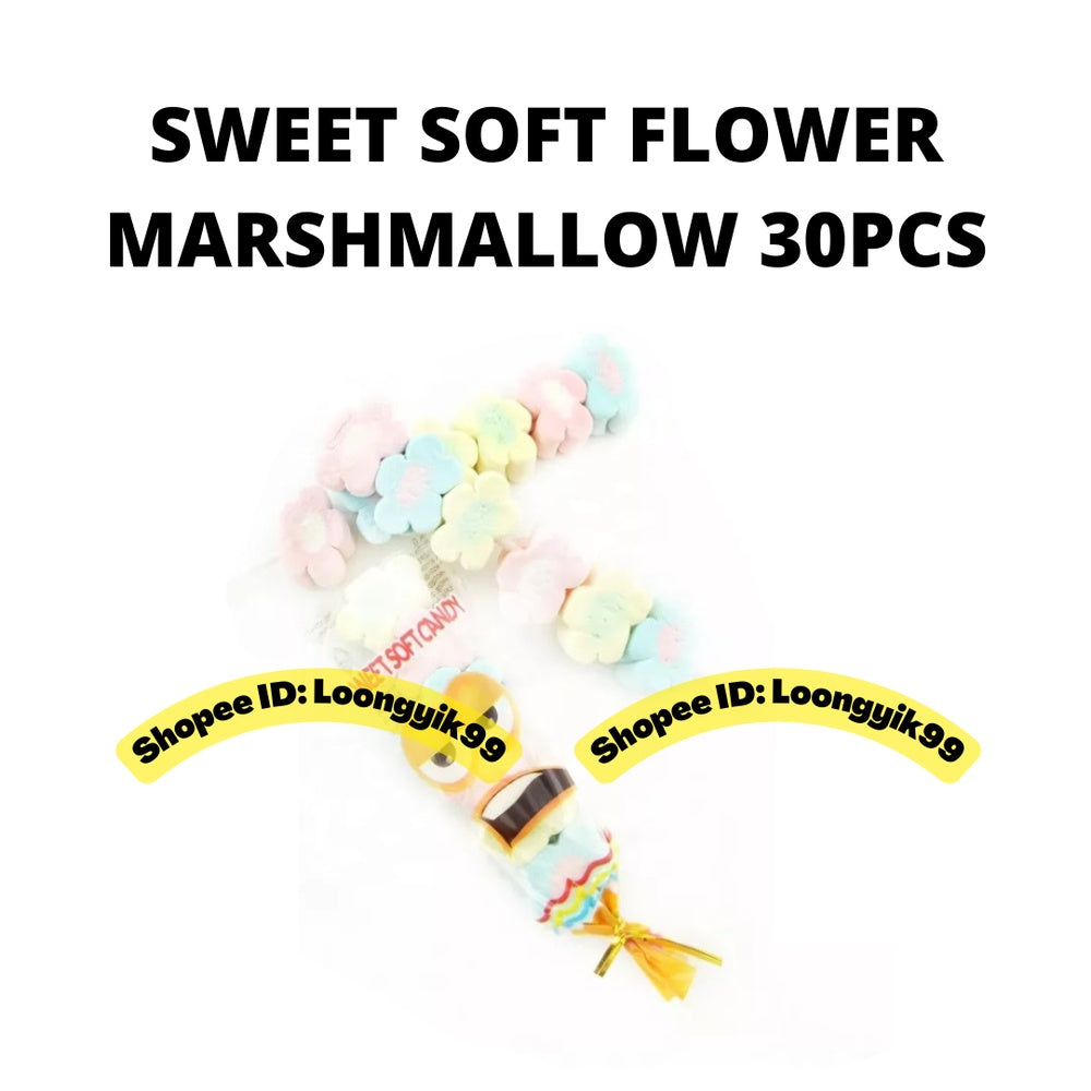 SWEET SOFT FLOWER MARSHMALLOW 30PCS