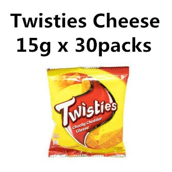 Twisties Snack Crackers 15g x 30packs Cheese