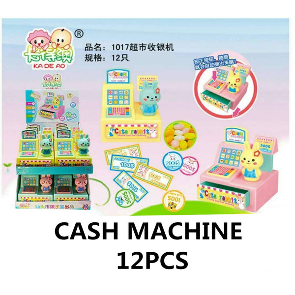 CASH CANDY MACHINE  KIDS CANDY & TOY 12PCS