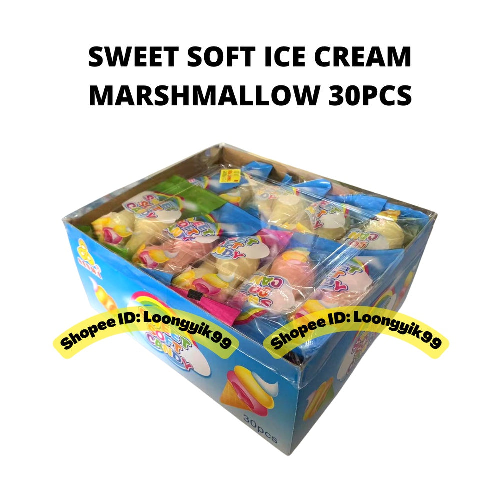 SWEET SOFT ICE CREAM MARSHMALLOW 30PCS HALAL