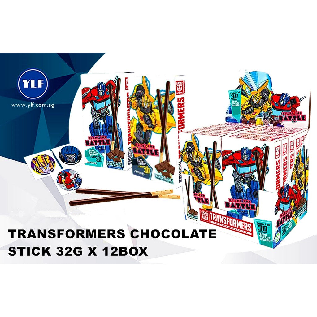 TRANSFOMERS CHOCOLATE STICK / MY LITTLE PONY STAWBERRY STICK 1 = 12SMALL BOX