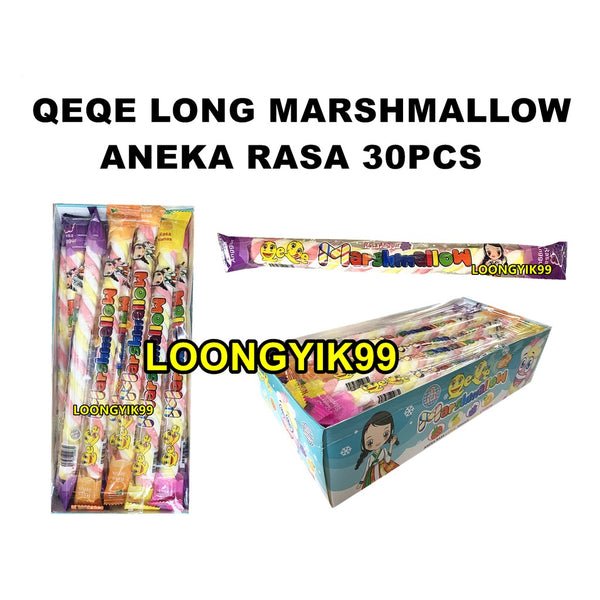 QEQE LONG MARSHMALLOW ANEKA RASA 30PCS