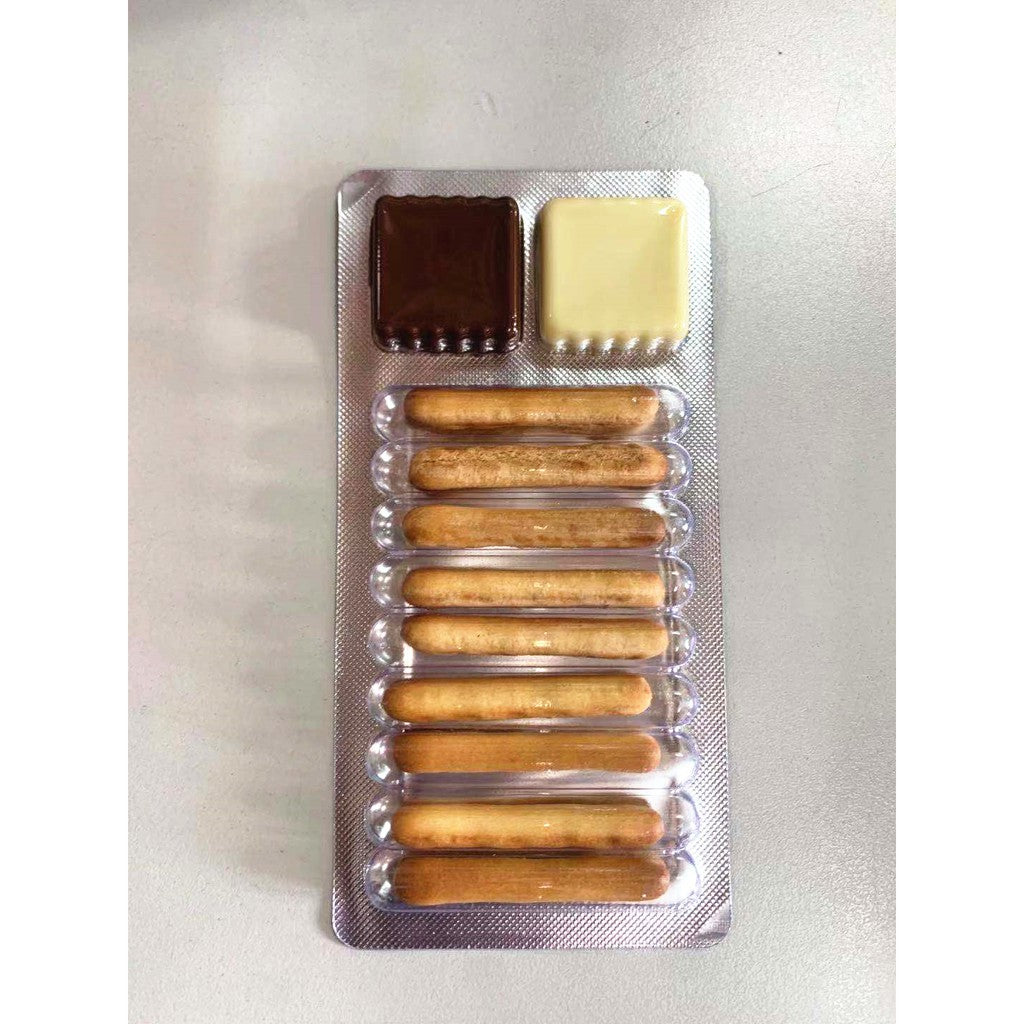 CHOCOLATE BISCUIT 30PCS CHOCOLATE + MILK FLAVOR