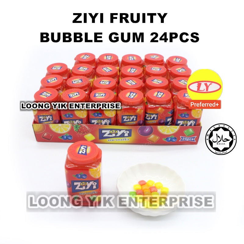 ZIYI FRUITY BUBBLE GUM 24PCS