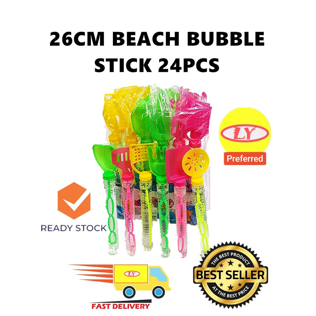 26CM BEACH BUBBLE STICK 24PCS READY STOCK