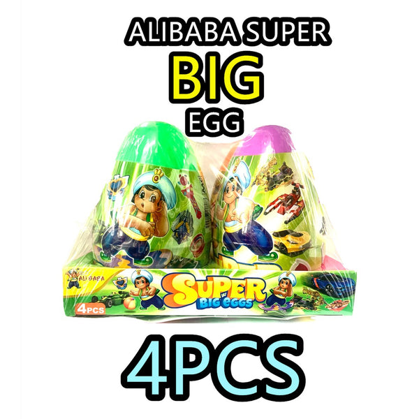 ALIBABA SUPER BIG EGG 4PCS CHOCOLATE &TOY