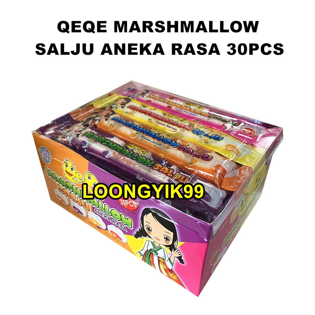 QEQE MARSHMALLOW SALJU ANEKA RASA 30PCS