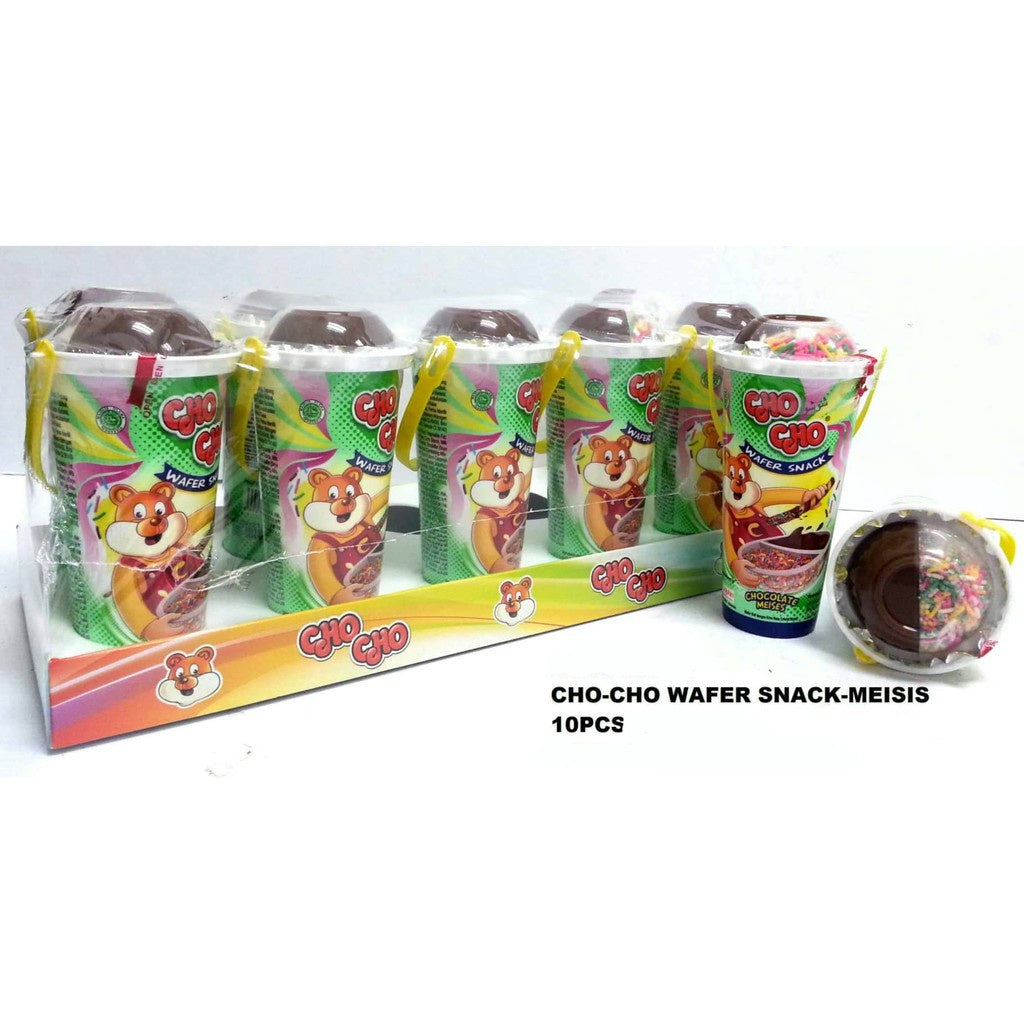 CHO CHO STICK CHILDHOOD SNACK HALAL WAFER BISCUIT 10PCS X 40G