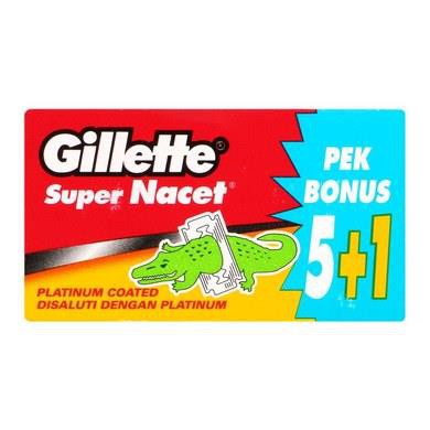 GILLETTE SUPER NACET 5+1 BILAH MATA PISAU 20PACKS X 5 BLADES