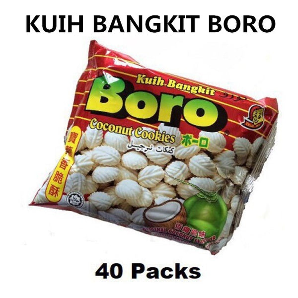 Kuih Bangkit BORO Coconut Cookies  Original 14gm x 40pkts