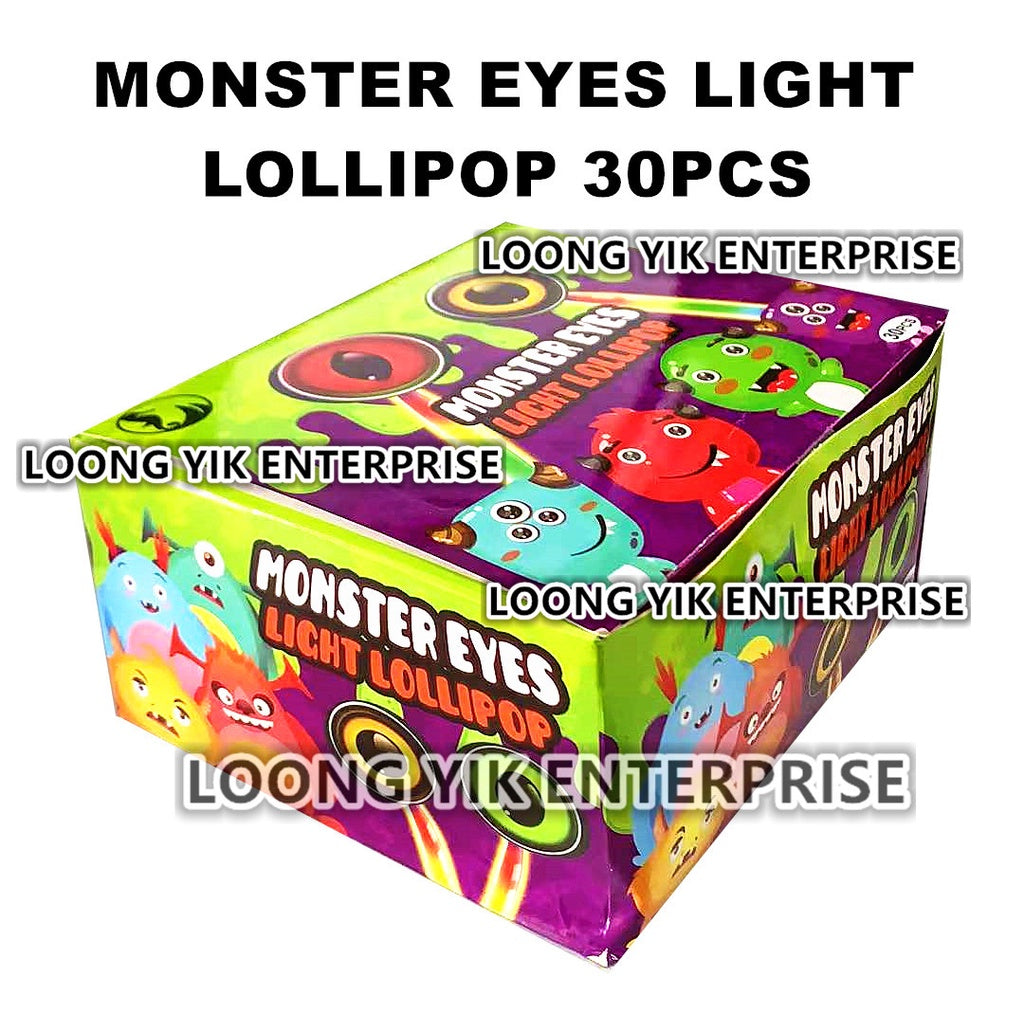 EYE LIGHT LOLLIPOP CANDY 30PCS HALAL FRUITY