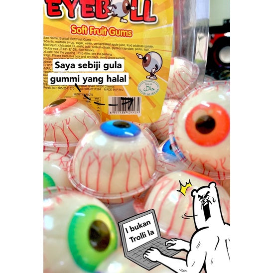 🔥HALAL🔥 10PCS BIG EYE BUMI PLANET *TIKTOK VIRAL* SOFT GUMMY CANDY BESAR 20G WATERMELON BOTTLE SUSU BABY YOGURT ULTRAMAN