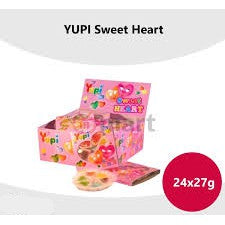 YUPI GUMMY SWEET HEART 27G X 24PACKS