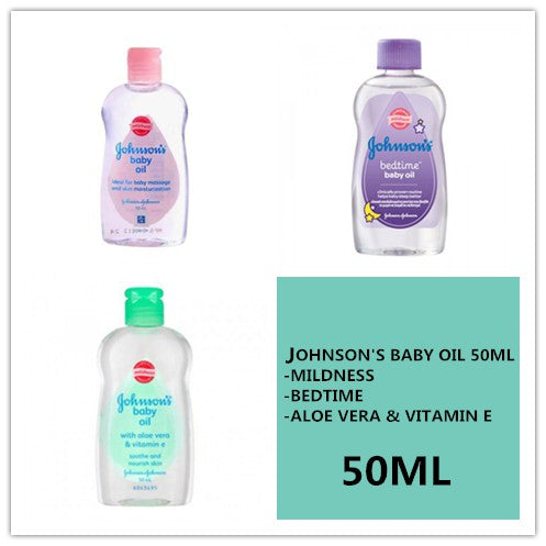 JOHNSON’S BABY OIL ASSORTED 50ML X 6PCS