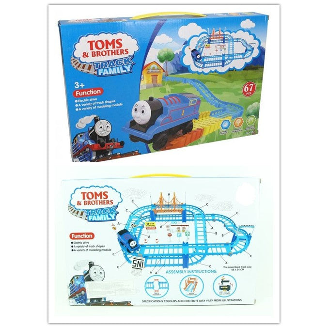 Thomas and Brothers TRAIN SET TRACK FAMILY (67pcs) Ready stock