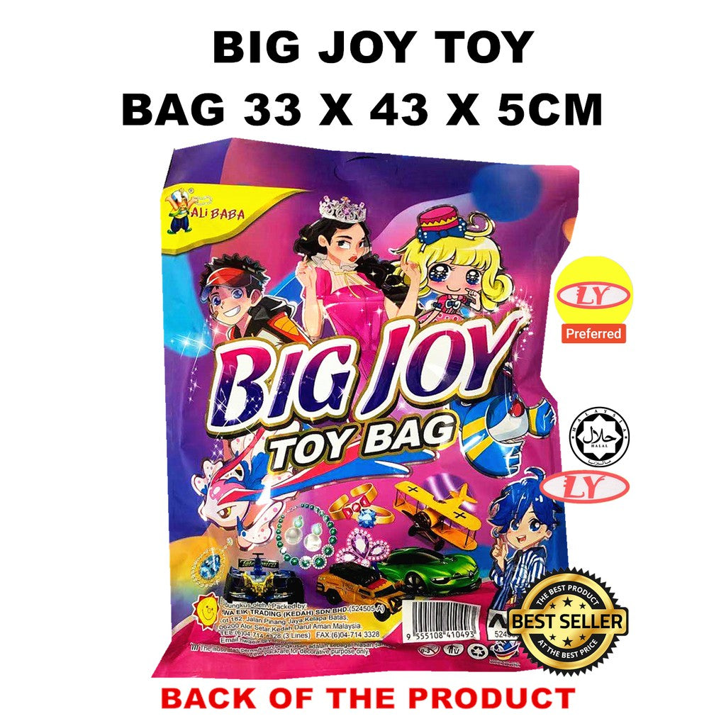 BIG JOY TOY BAG 1PACK ONLY ( SIZE : 33 X 43 X 5CM )