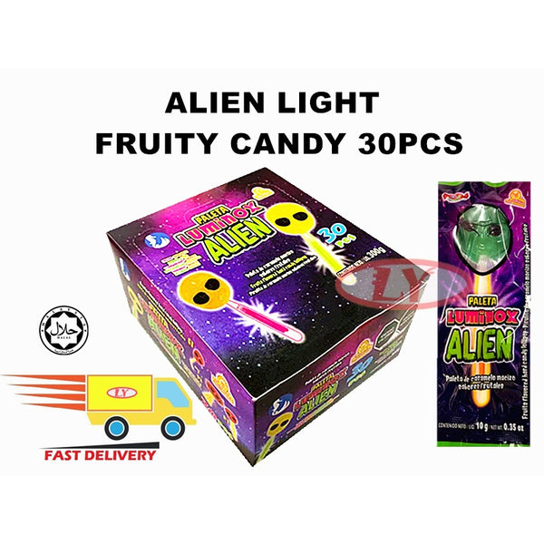 ALIEN LIGHT FRUITY CANDY 30PCS