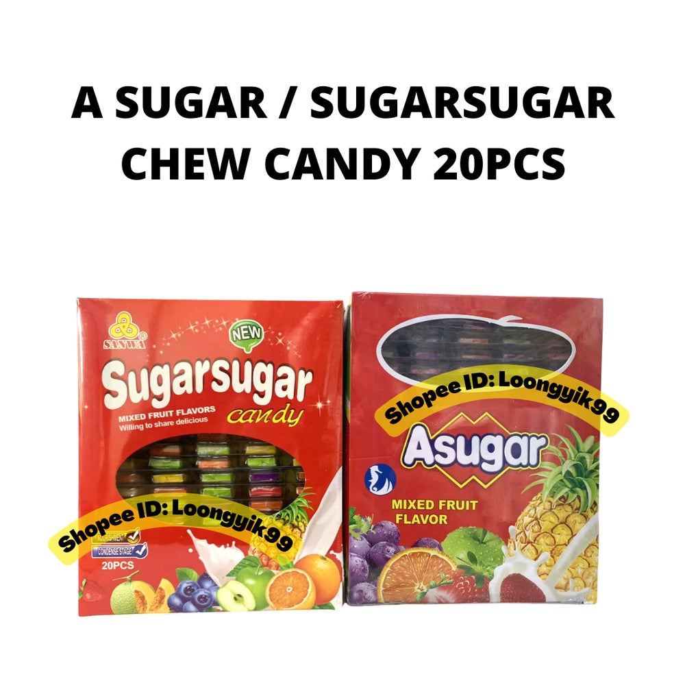 A SUGAR / SUGARSUGAR CHEW CANDY 20PCS