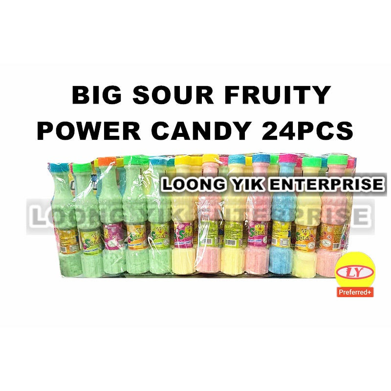 BIG SOUR FRUITY POWER CANDY 24PCS