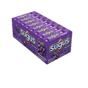 SUGUS ASSORTED FRUIT CHEWY CANDY 10PCS X 24STICKS