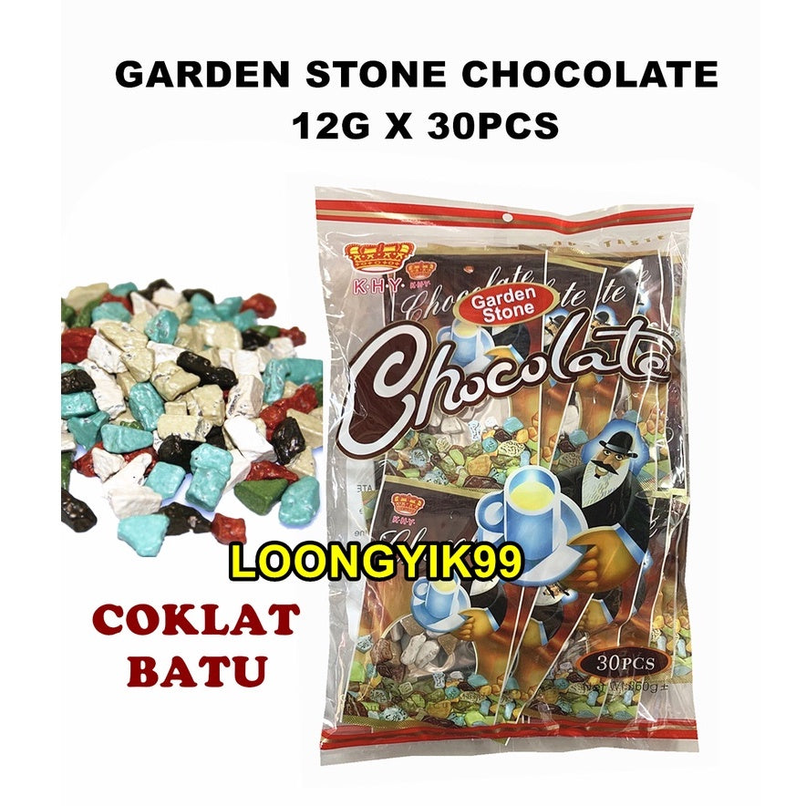 GARDEN STONE CHOCOLATE 12G X 30PCS