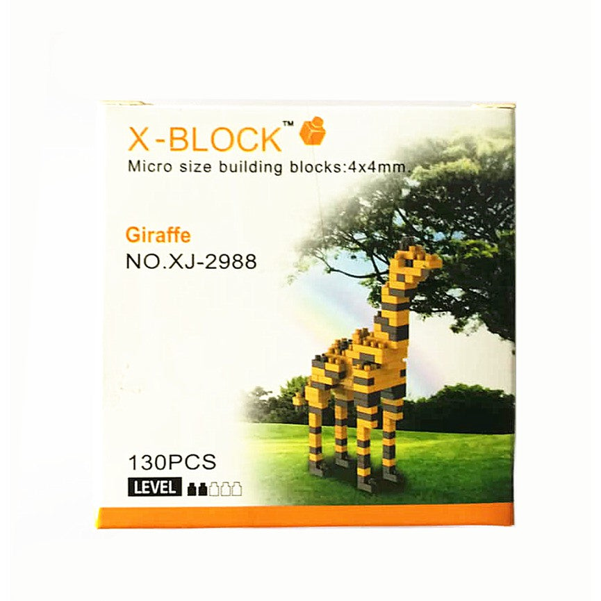 X-BLOCK MICRO SIZE BUILDING BLOCKS ANIMAL SERIES 8 SET