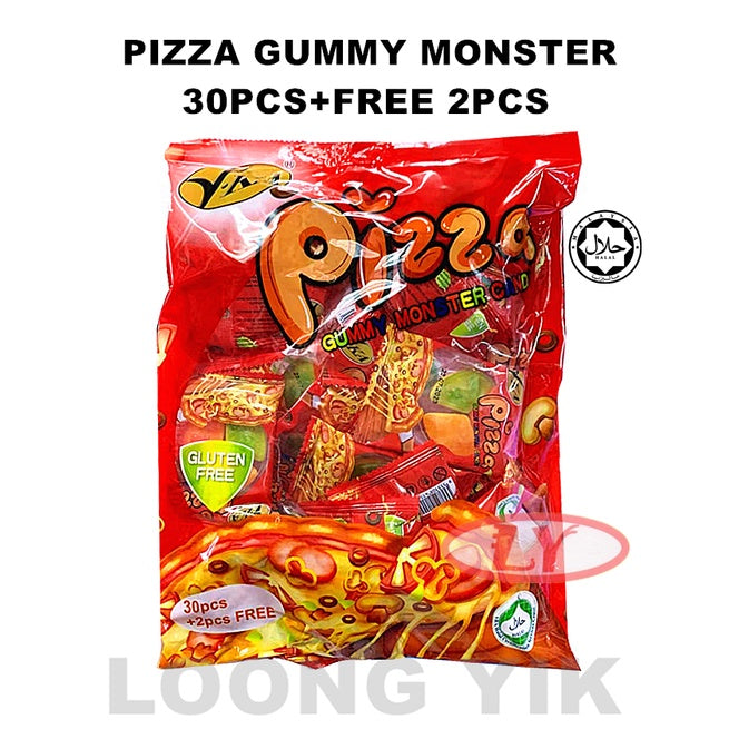 PIZZA GUMMY MONSTER 30PCS+FREE 2PCS HALAL