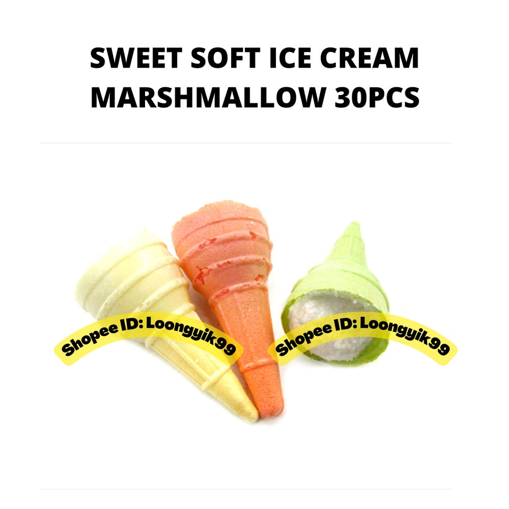 SWEET SOFT ICE CREAM MARSHMALLOW 30PCS HALAL