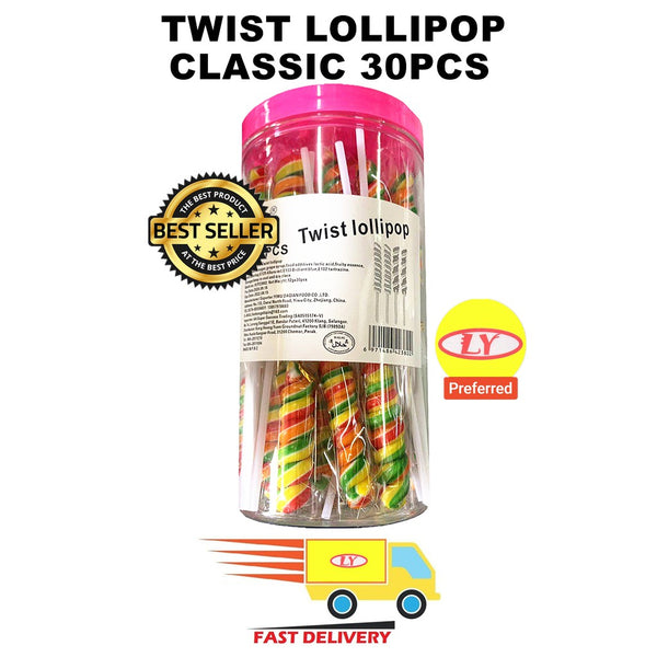 CLASSIC TWIST LOLLIPOP 30PCS