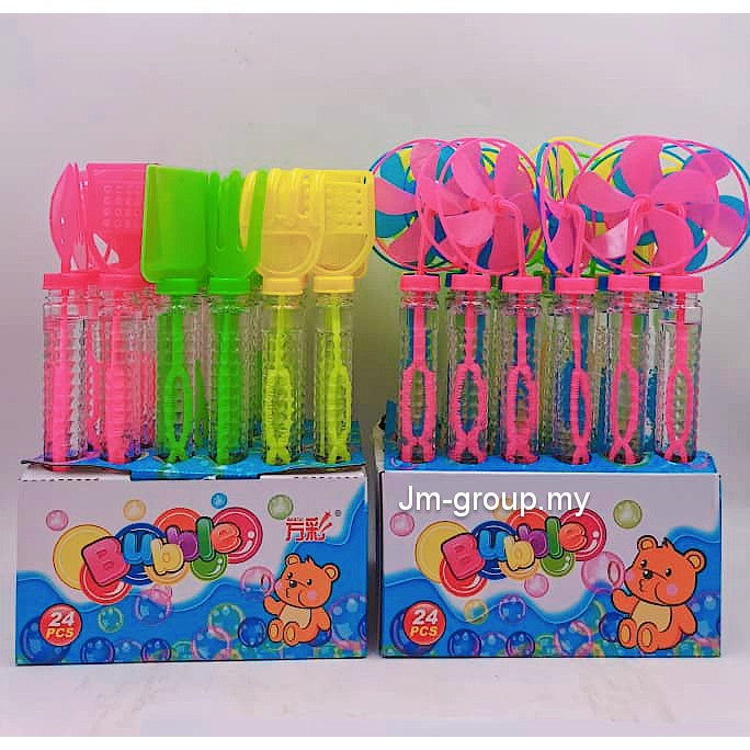 26CM WINDMILL BUBBLE STICK 24PCS READY STOCK