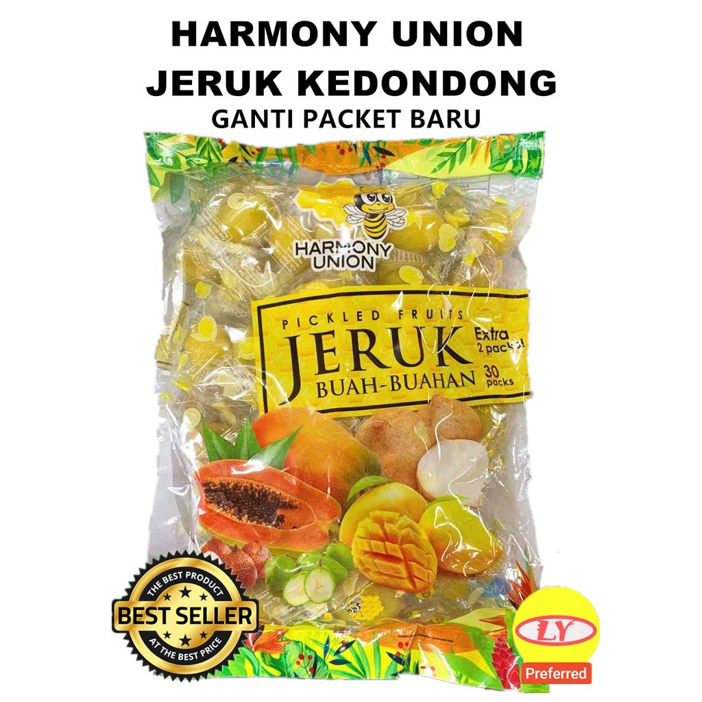 Harmony Union Jeruk Buah-buahan Kedondong 30packs+EXTRA 2PCS HALAL