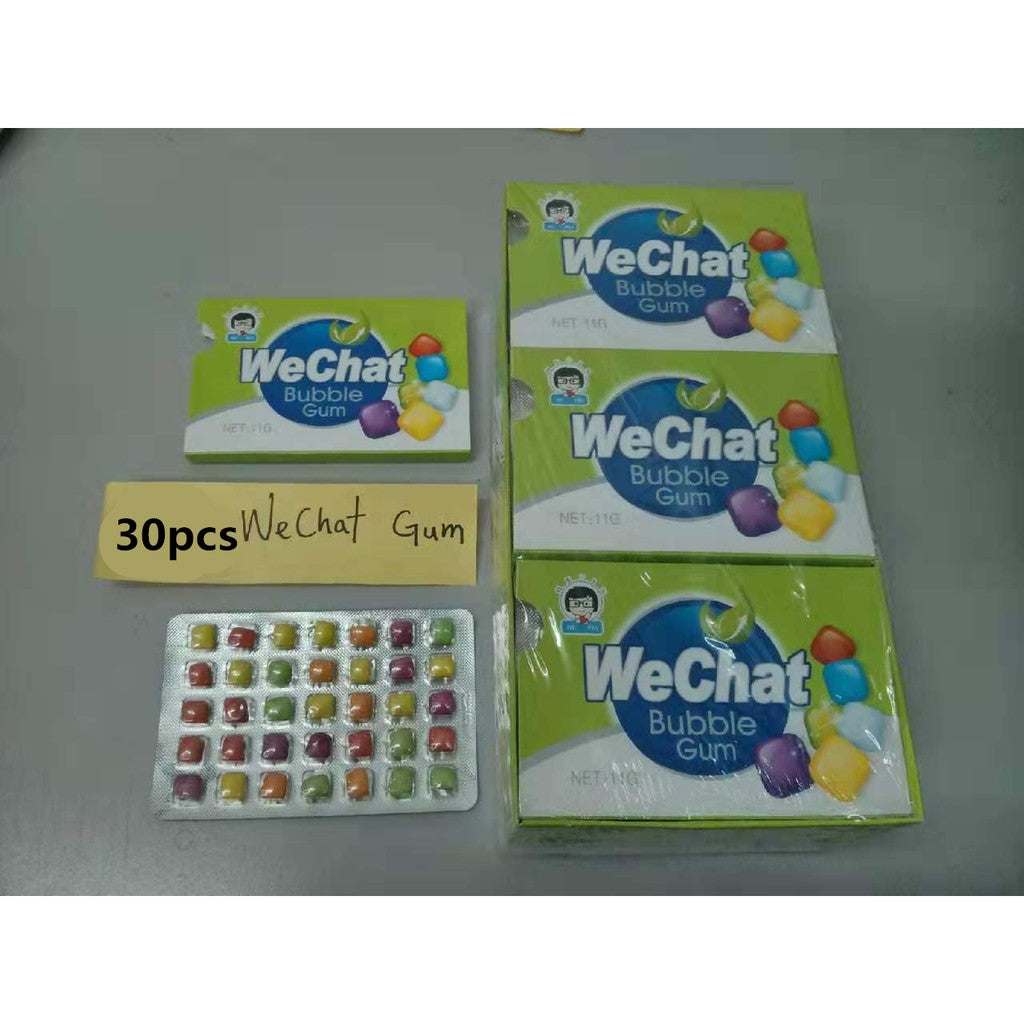 WECHAT BUBBLE GUM 11G X 30PACKS