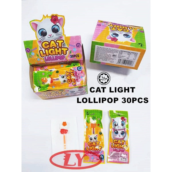 CAT LIGHT LOLLIPOP FRUITY 30PCS HALAL