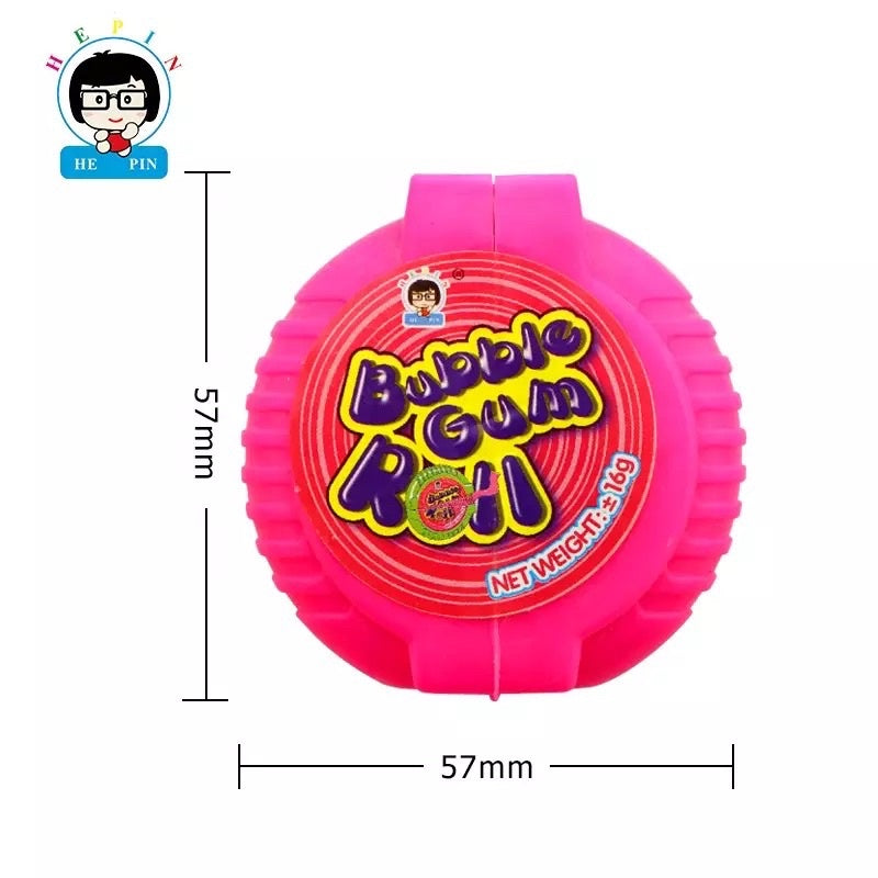 BUBBLE GUM ROLL 18G X 24PCS