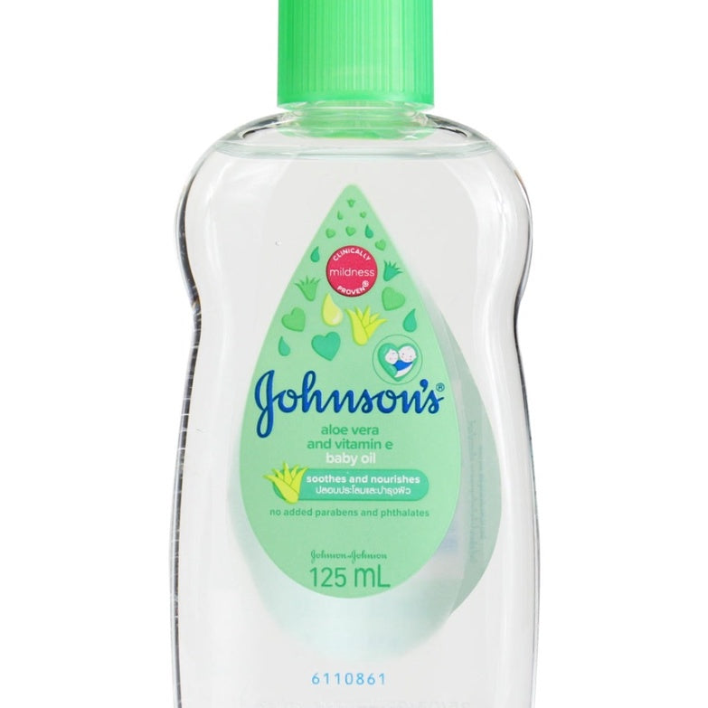 JOHNSON’S BABY OIL ALOE VERA 125ML X 6PCS