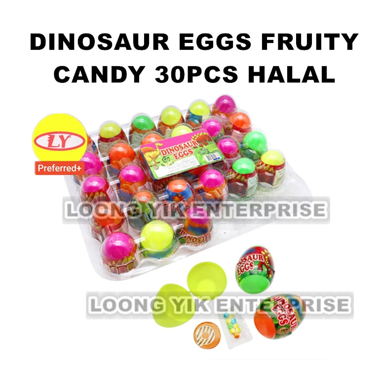 DINOSAUR EGGS FRUITY CANDY 30PCS HALAL