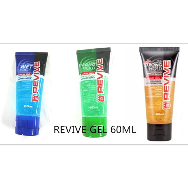 REVIVE HAIR GEL ASSORTED 60ML X 6PCS