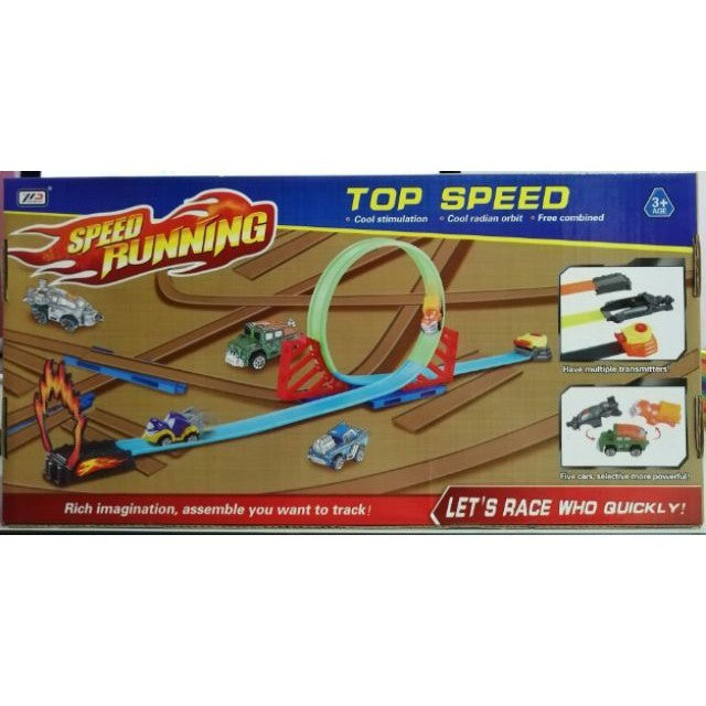 SPEED RUNNING CAR SET RACING