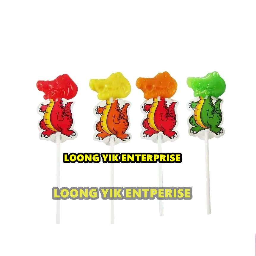 MONKEY / CROCODILE LOLLIPOP 30PCS FRUITY CANDY HALAL