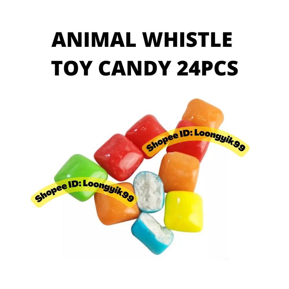 ANIMAL WHISTLE CANDY 24PCS