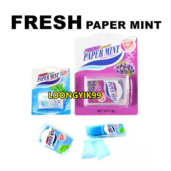 2x 🔥Halal🔥Fresh Papermint Mint Strawberry / Mint Classic flavour Childhood Malaysia 20 breath strips