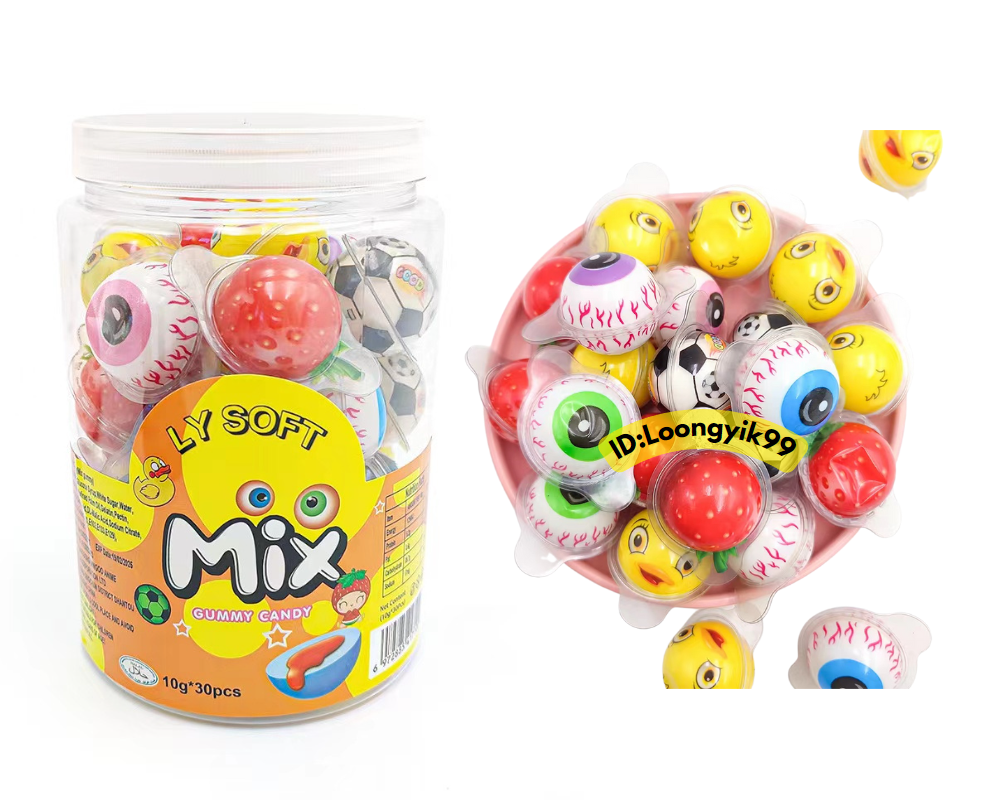 LY Soft Gummy Candy Filled Jam 30pcs