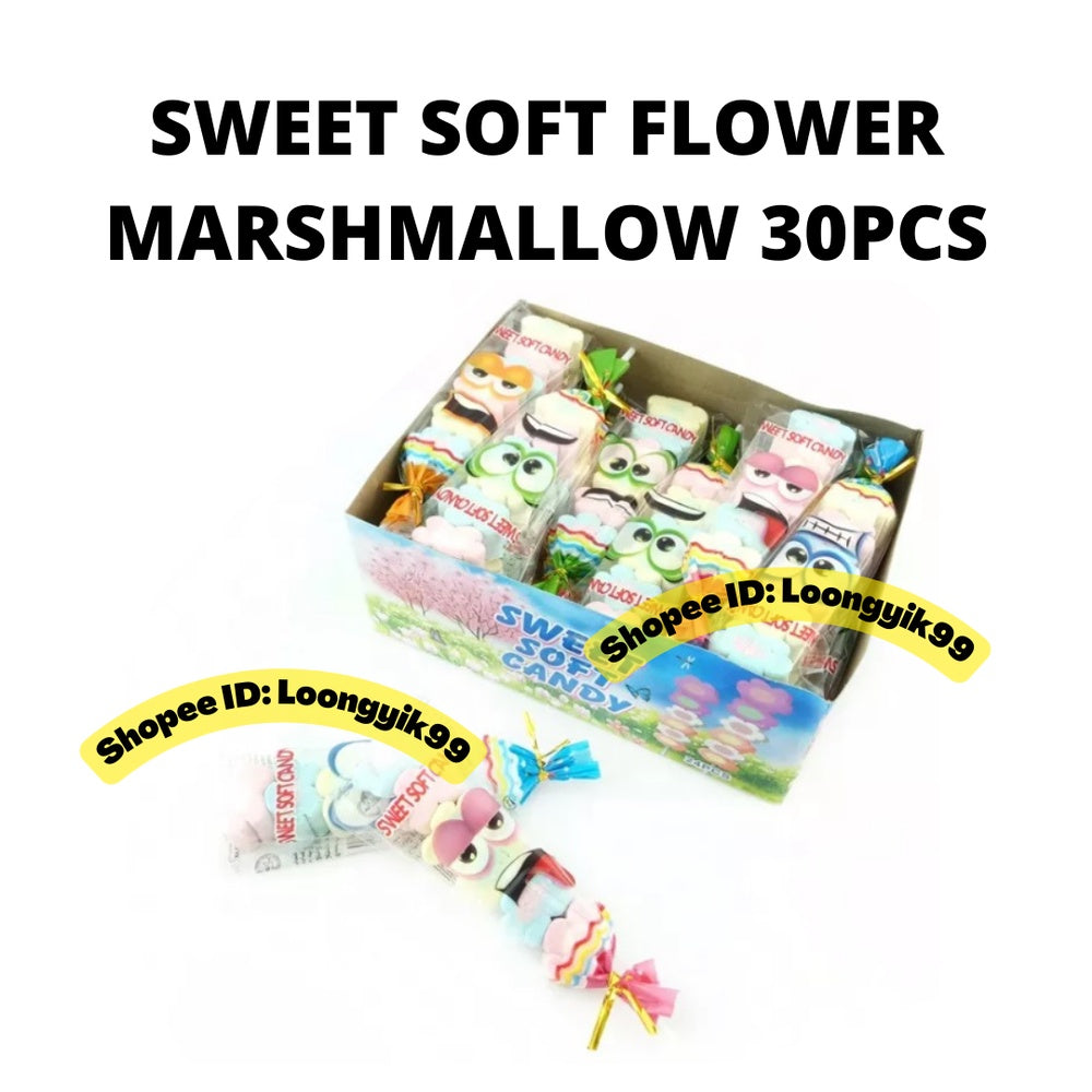 SWEET SOFT FLOWER MARSHMALLOW 30PCS