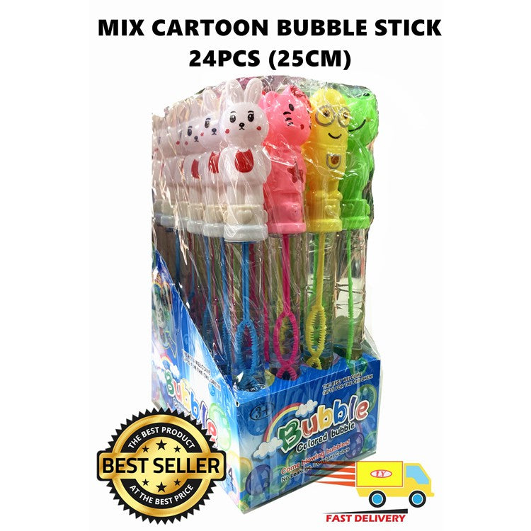 BUBBLE STICK WATER BLOW PLAY TOY 24PCS (26CM)