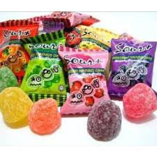 LOT100 SOUR+ ASSORTED FLAVOURED GUMMY 600G