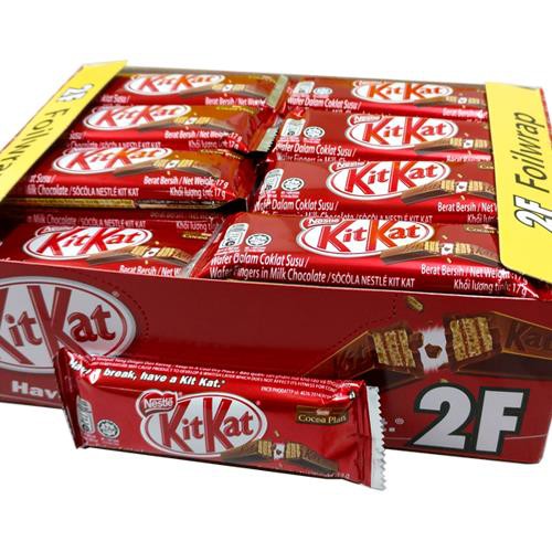 KIT KAT WAFER FINGER IN MILK CHOCOLATE 2F *Foil Wrap* 4F *Alufoil Wrap*