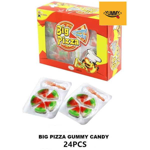 BIG PIZZA YUMMY GUMMY CANDY 24PCS