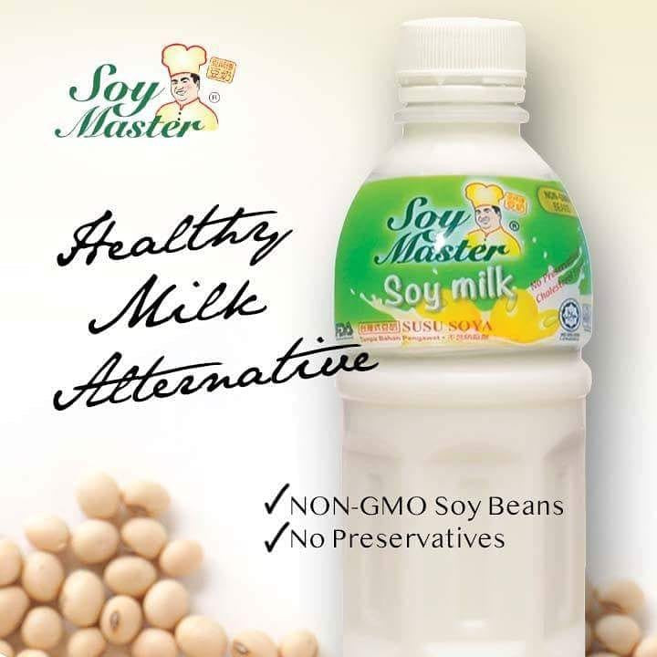 JUS MASTER SOY MILK DRINKS MINUMAN SOYA 320ML X 24BOTTLES