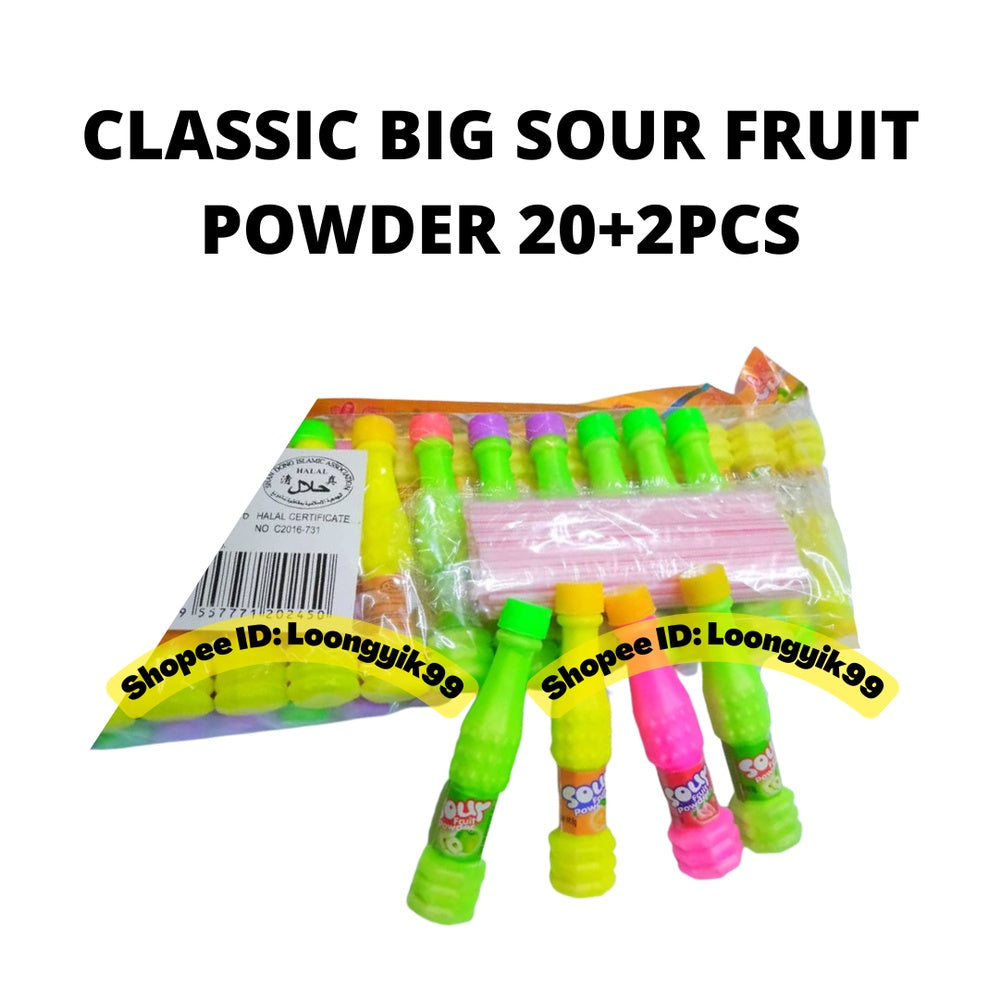 CLASSIC BIG SOUR FRUIT POWDER 20+2PCS